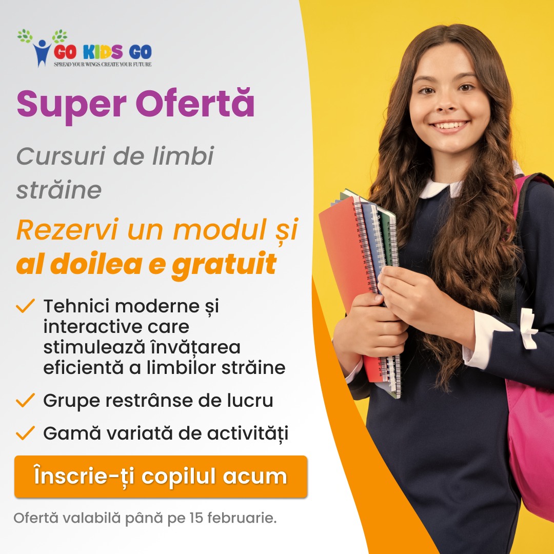 Cursuri de engleză pentru copii la GoKidsGo Academy