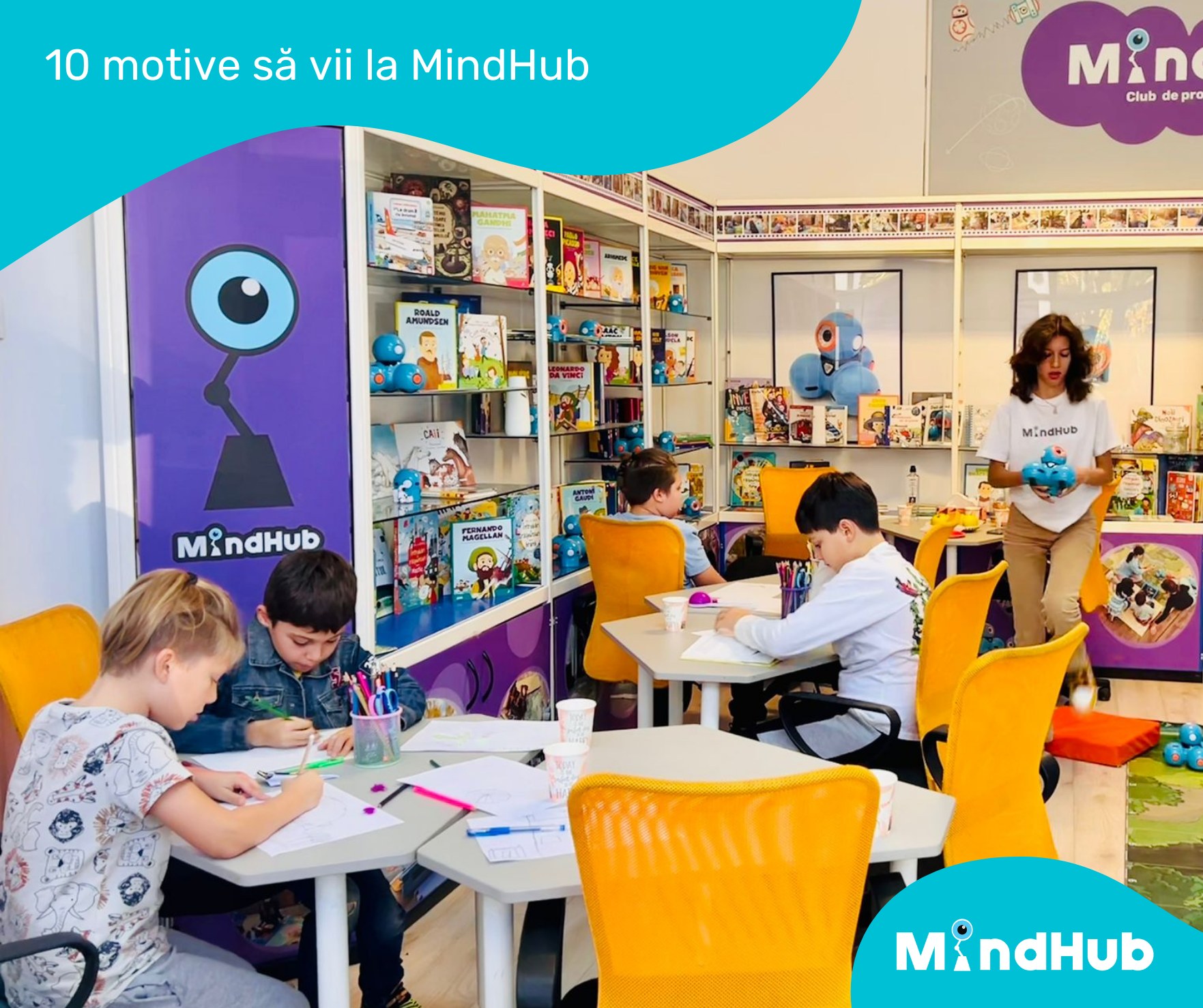 Cursuri de robotică și programare pentru copii la MindHub București-Unirii